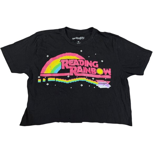 Tops - We Love Fine Medium Reading Rainbow Cropped Tee